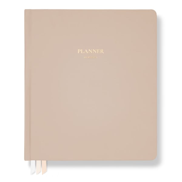 LH Planner - Weekly Large - Latte - Horizontal Undated 12-month DS