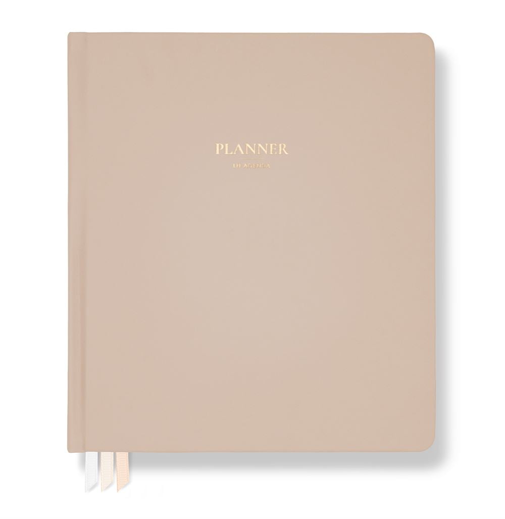 LH Planner - Weekly Large - Latte - Horizontal Undated 12-month DS