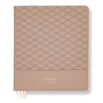 LH Planner - Weekly Large - Mocha Diamond-Quilted - Horizontal Undated 12-month DS