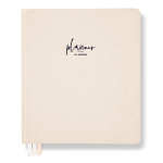 LH Planner - Weekly Large - White Marle - Horizontal Undated 12-month DS