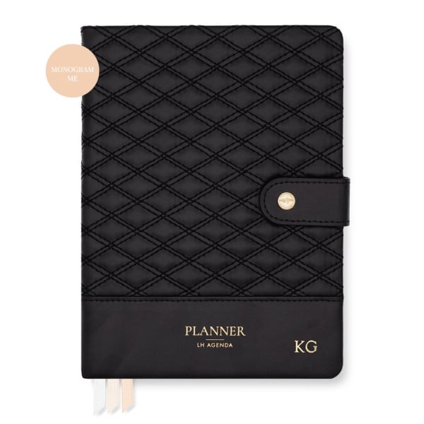 Planner with personalisation monogramming