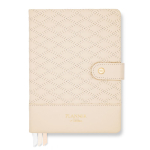 LH Planner - Weekly Medium - Ivory Diamond-Quilted - Horizontal Undated 12-month DS