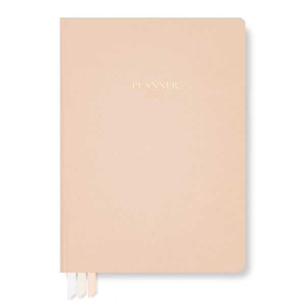 LH Planner - Weekly Medium - Pale Peach - Horizontal Undated 12-month DS