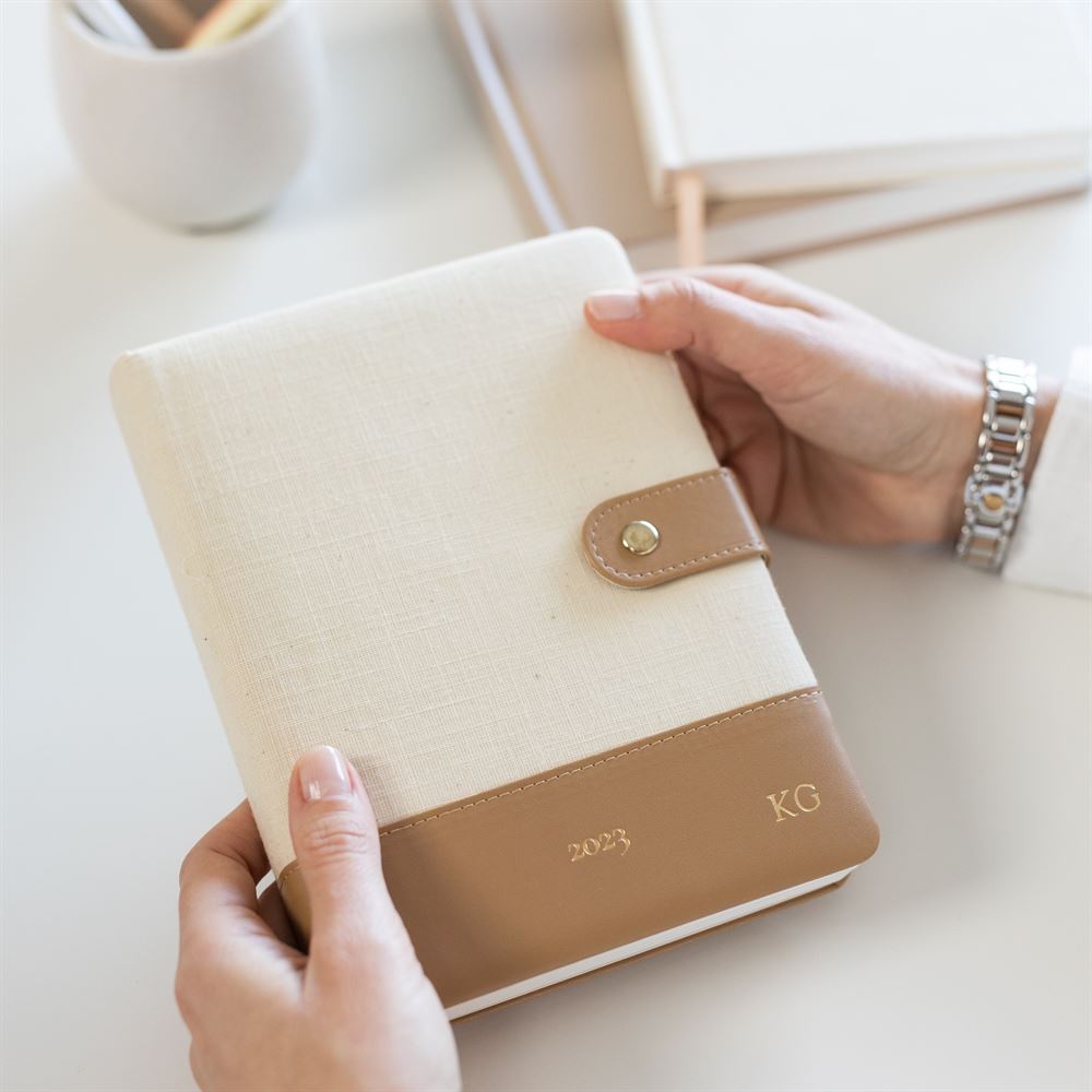 LH Planner Ecru Brown