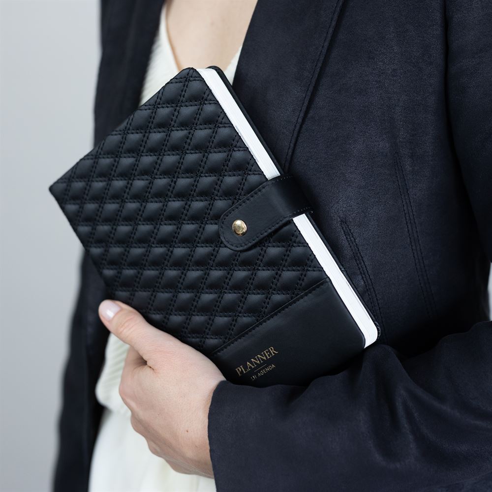 LH Planner Quilted Black undated
