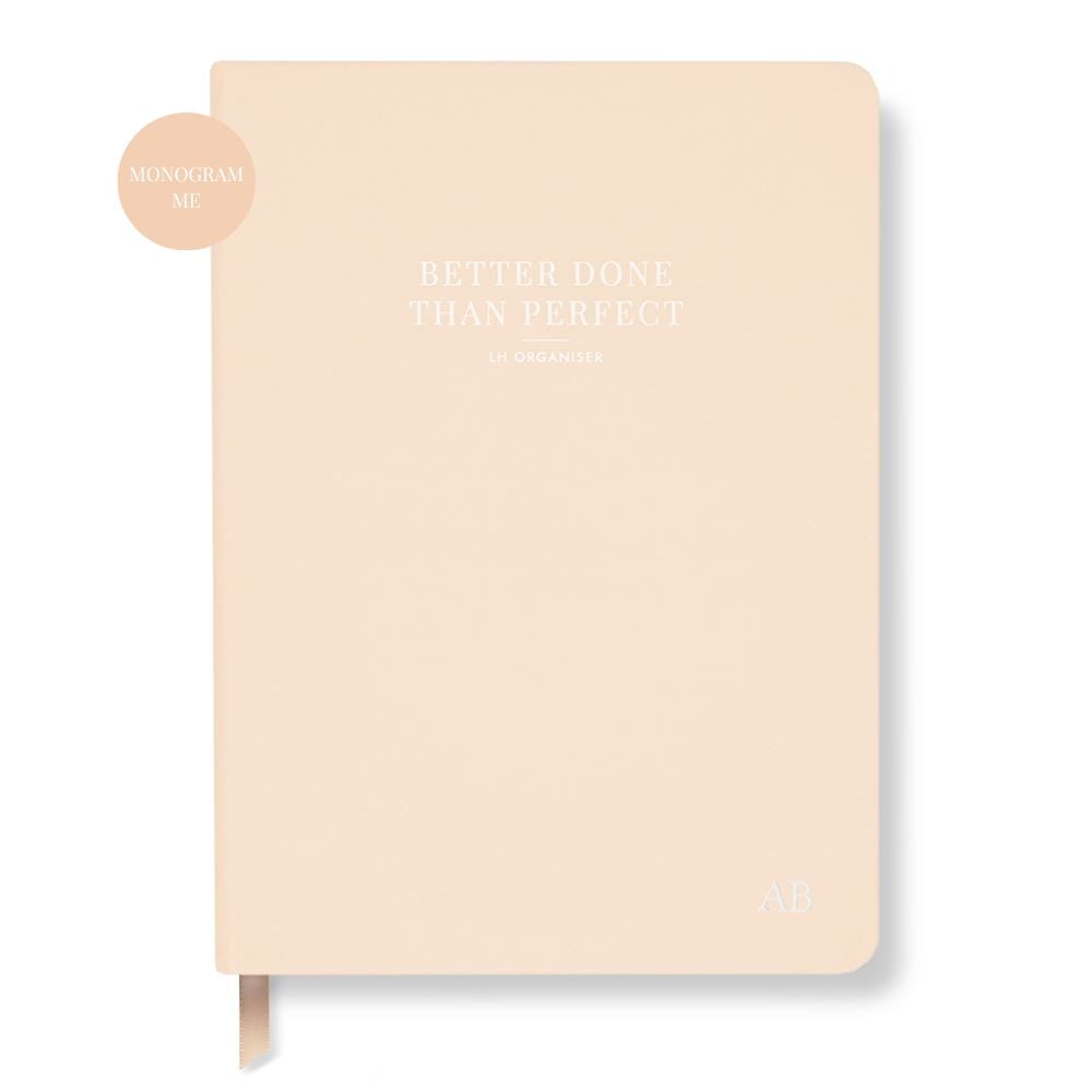 Week Organiser - Better Done Than Perfect - Peach