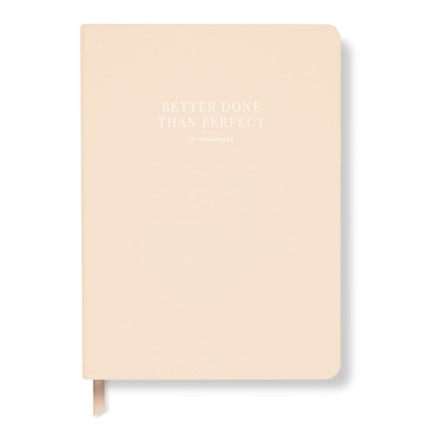 Week Organiser - Better Done Than Perfect - Peach