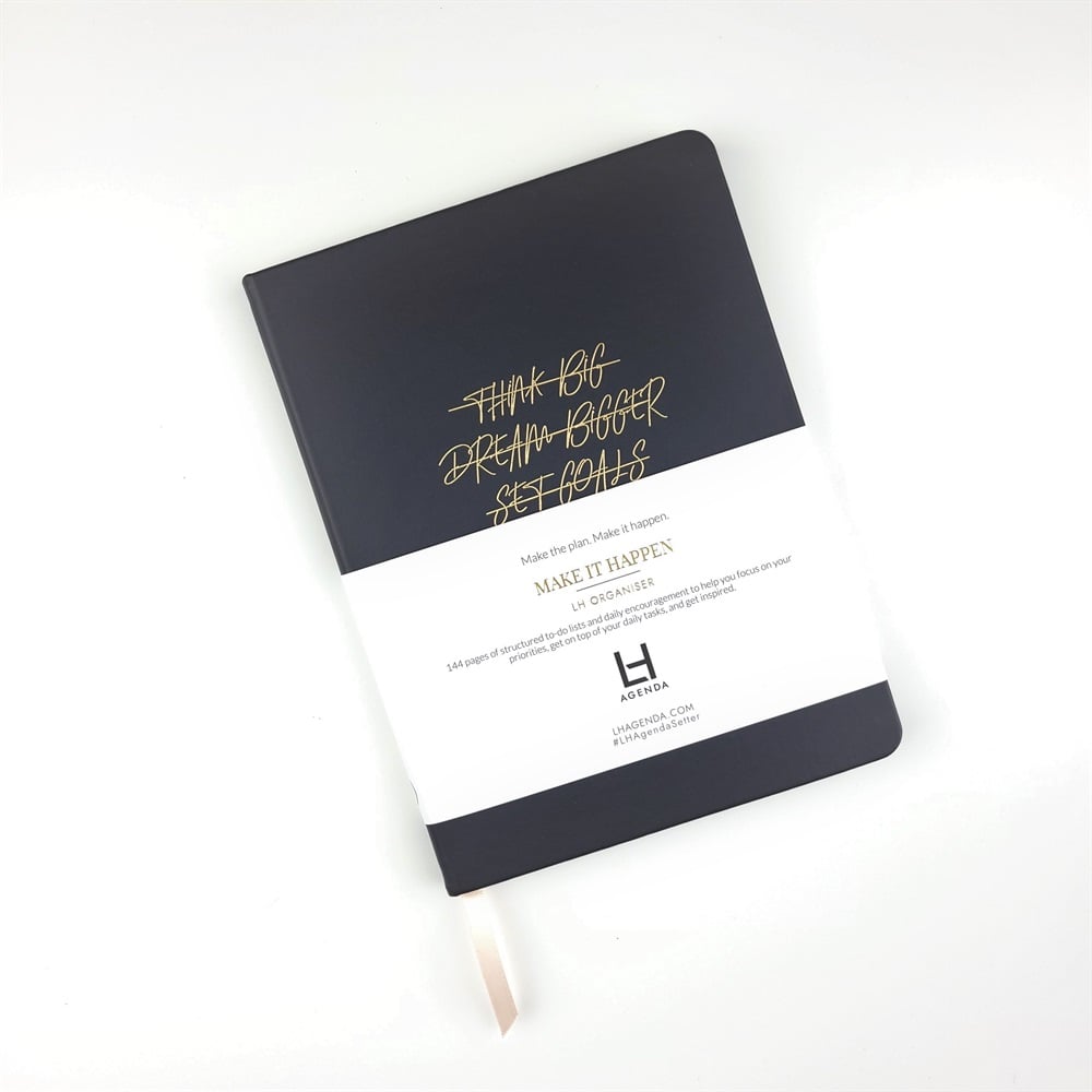 Week Organiser - Make It Happen - Black