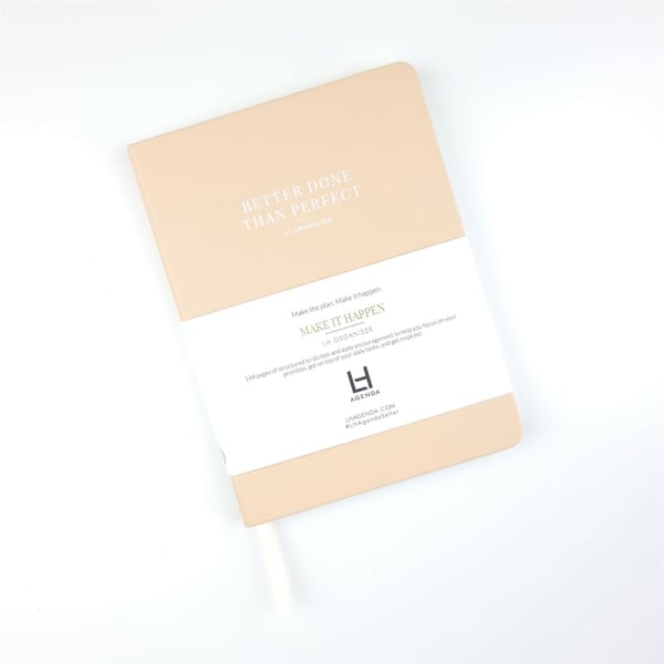 Better Done Than Perfect Day Organiser - Peach (Weekly)