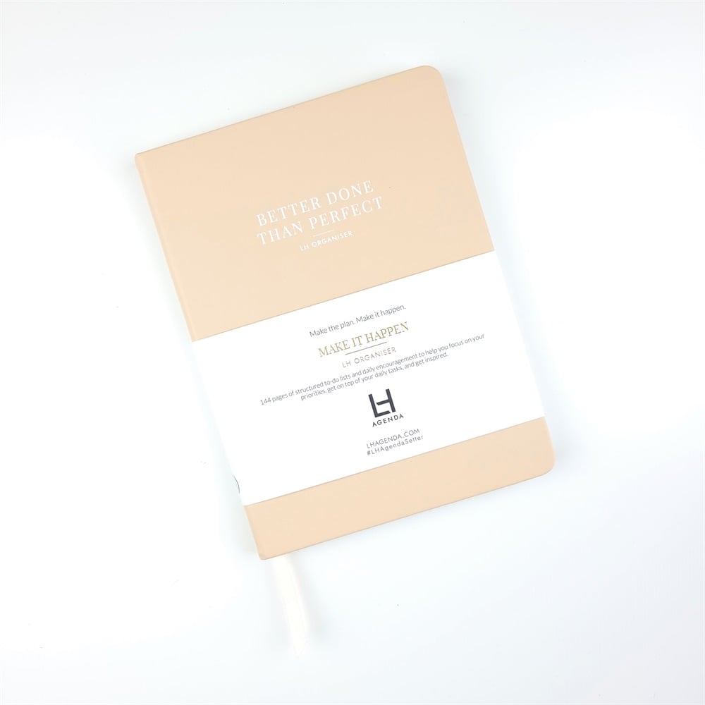 Better Done Than Perfect Day Organiser - Peach (Weekly)