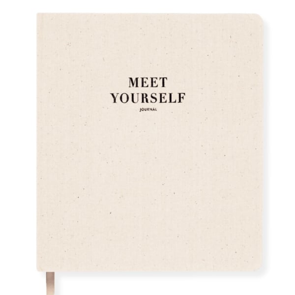 Meet Yourself Journal – White Marle – Journaling for Self-Awareness