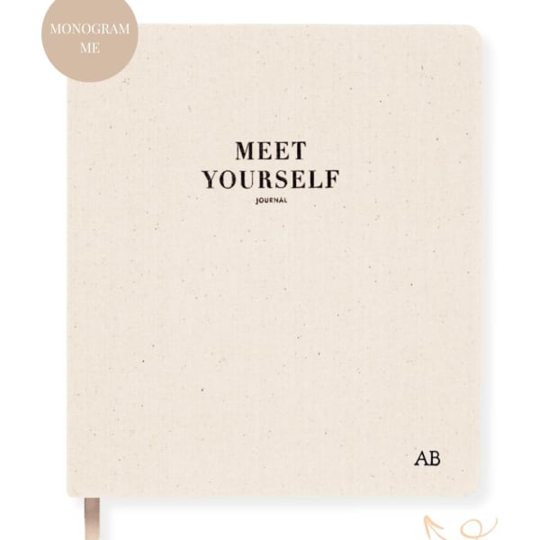 Meet Yourself Journal – White Marle – Journaling for Self-Awareness