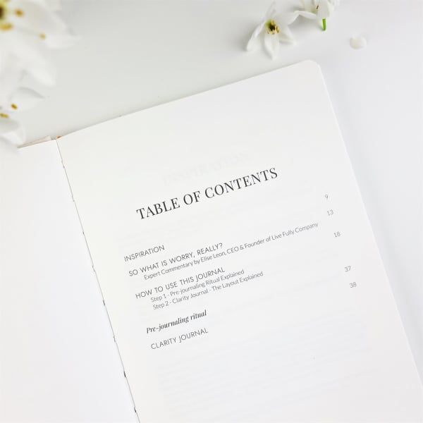 Worry Be Gone - Clarity Journal