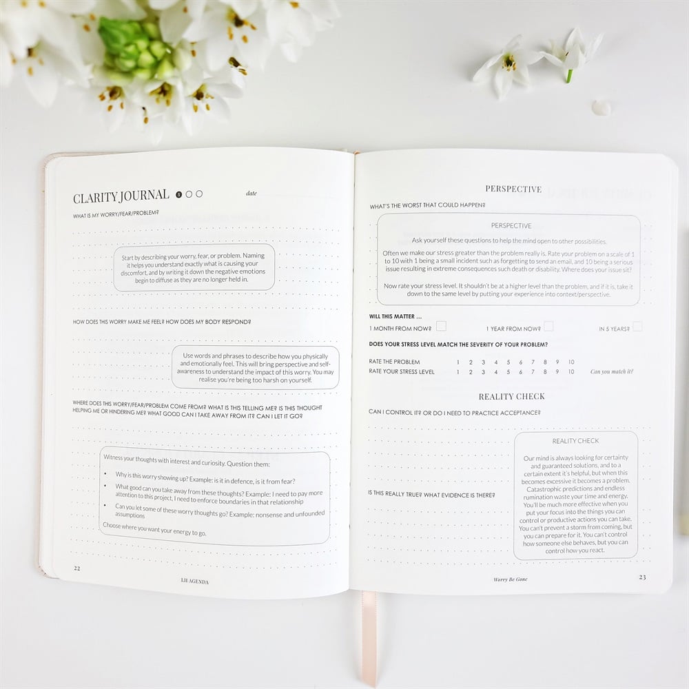 Worry Be Gone - Clarity Journal