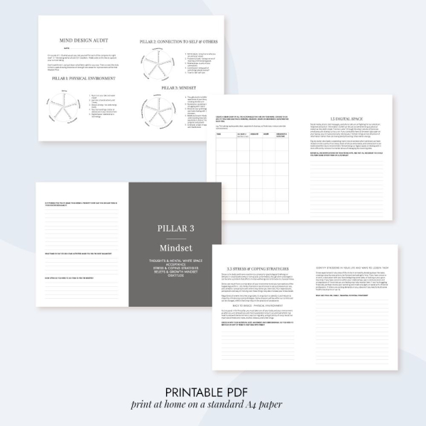 Digital Thrive Mind Designer Journal Printable