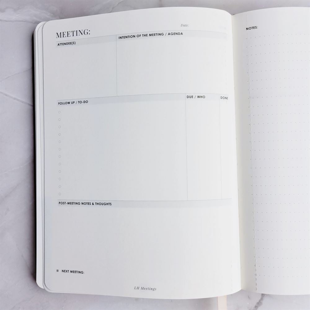 Meeting Notebook LH Agenda