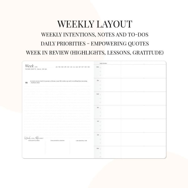Digital LH Planner Printable Weekly Undated