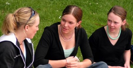 girls talking