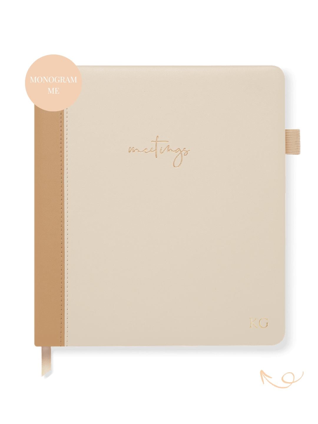 Meeting Notebook – Large – Latte