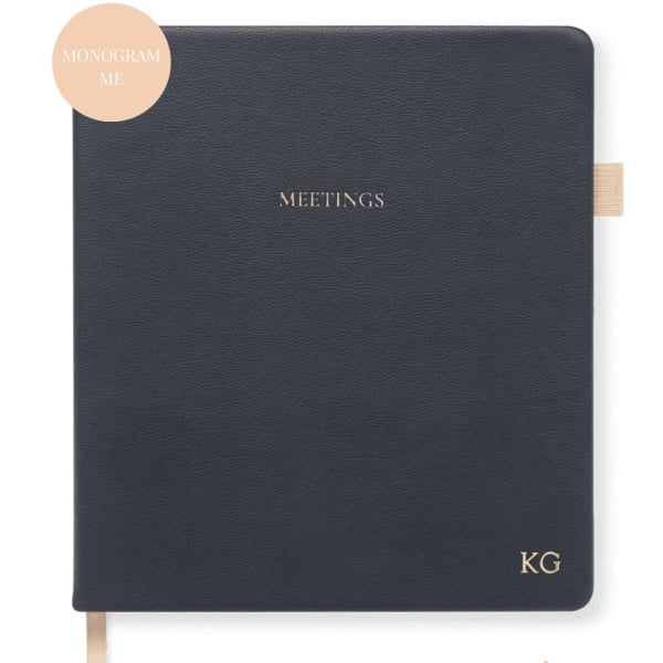 Meeting Notebook – Large – Midnight Blue - Mono