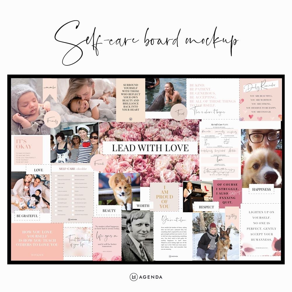 Self-care vision board