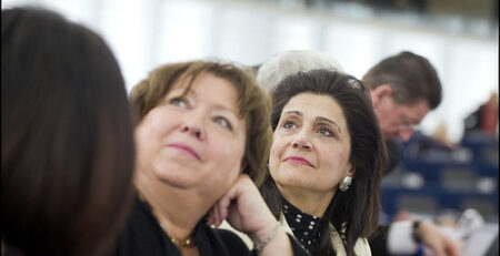 women at conference