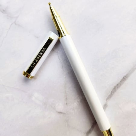 LH Agenda Rollerball Pen White LH Agenda Rollerball Pen White