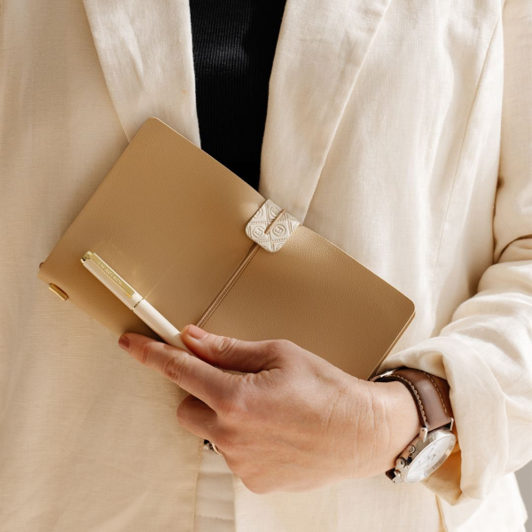 LH Agenda Explorer Refillable Notebook Set - Latte