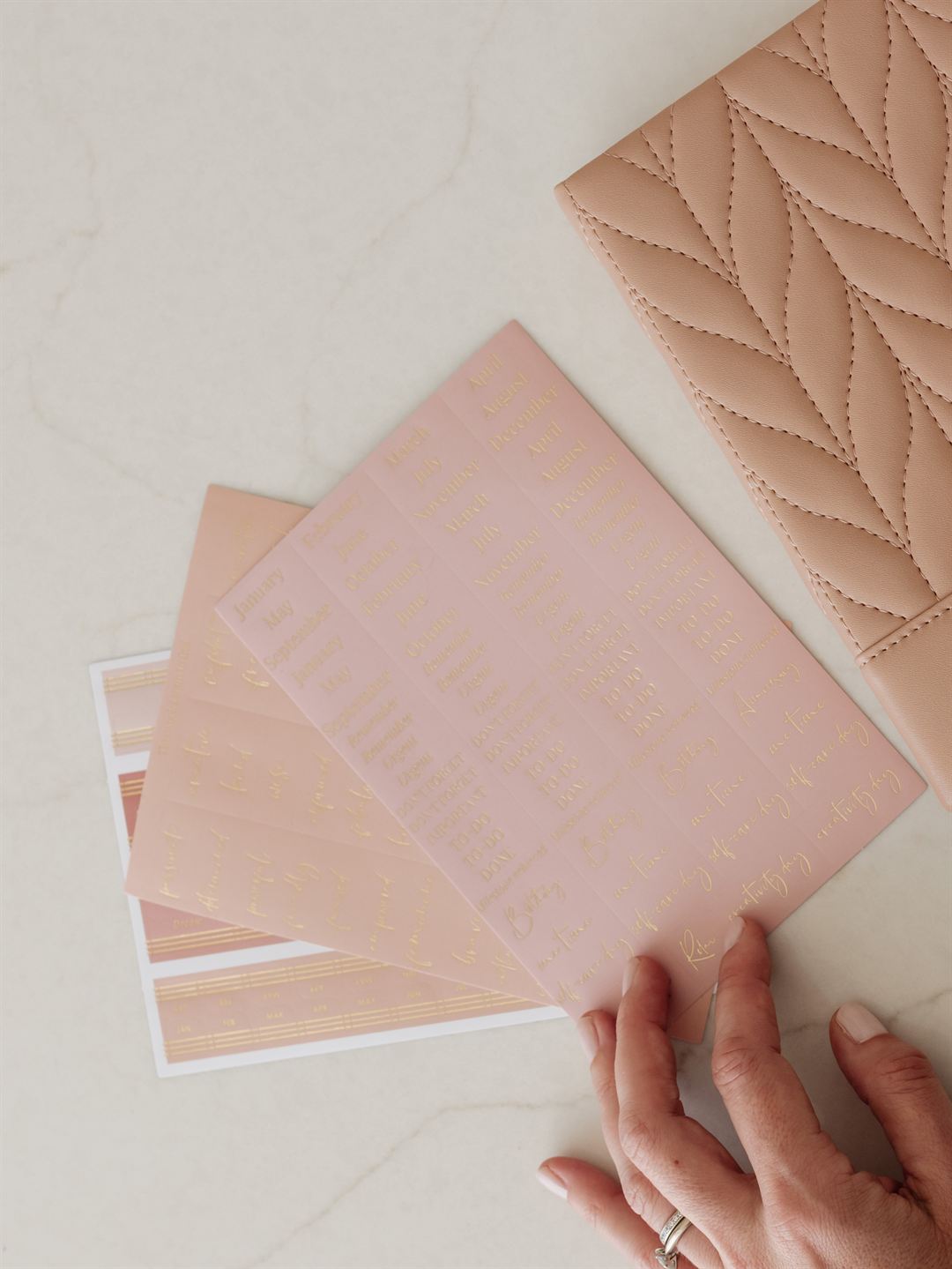 Planner Stickers and Tabs Blossom Pink