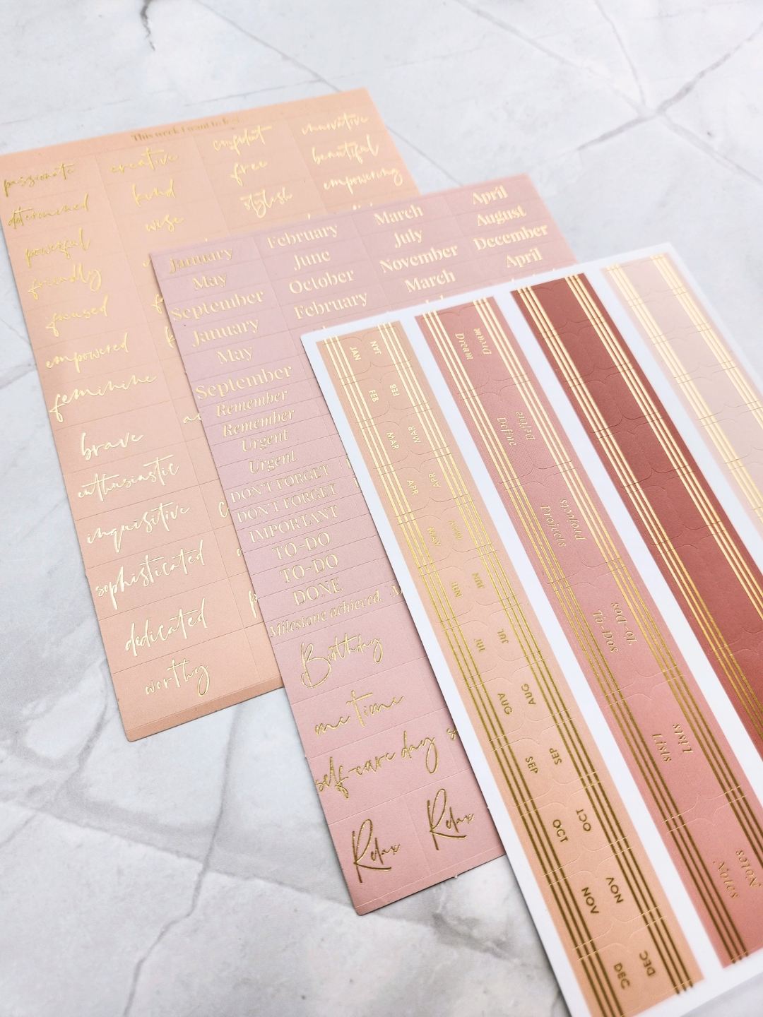 LH Agenda Planner Stickers and Tabs - Blossom