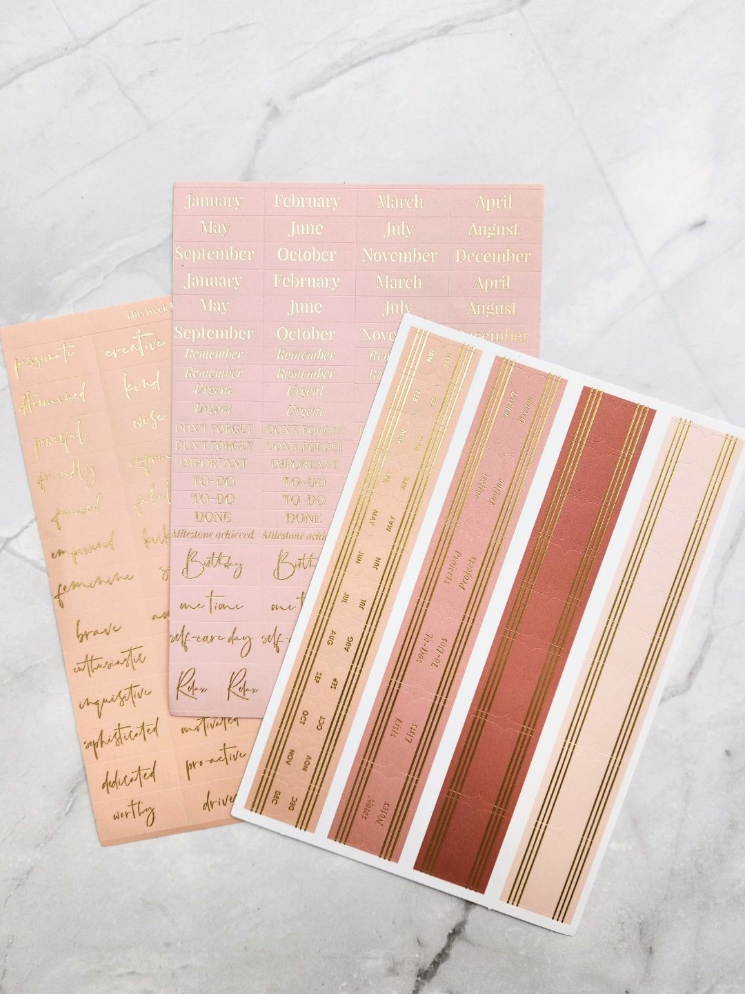 LH Agenda Planner Stickers and Tabs - Blossom