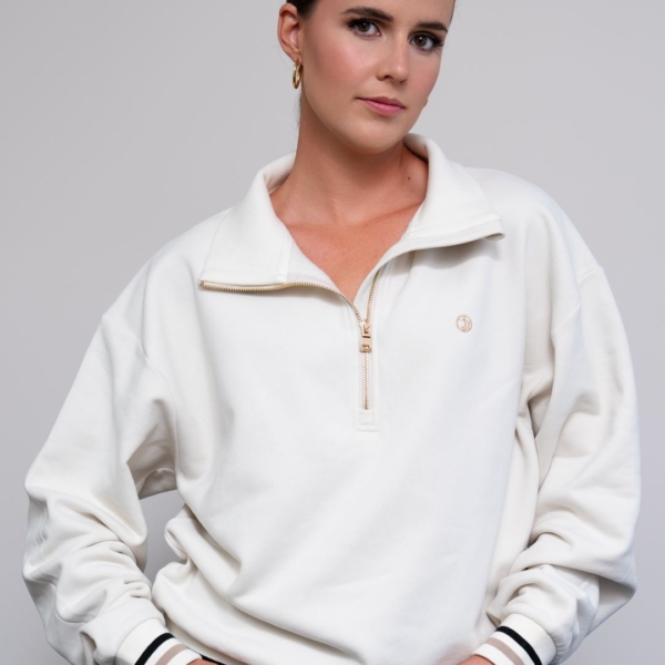 Skye Melody Soft Touch Half-Zip - Ivory