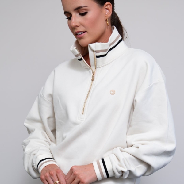 Skye Melody Soft Touch Half-Zip - Ivory