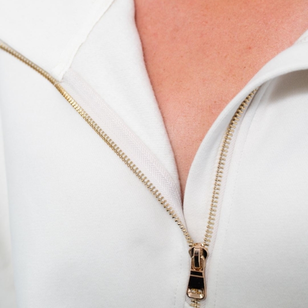 Skye Melody Soft Touch Half-Zip - Ivory