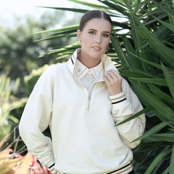 Skye Melody Soft Touch Half-Zip - Ivory